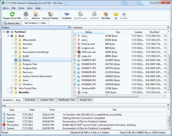 Data Recovery from Virtual Machines: Virtual machine's file system