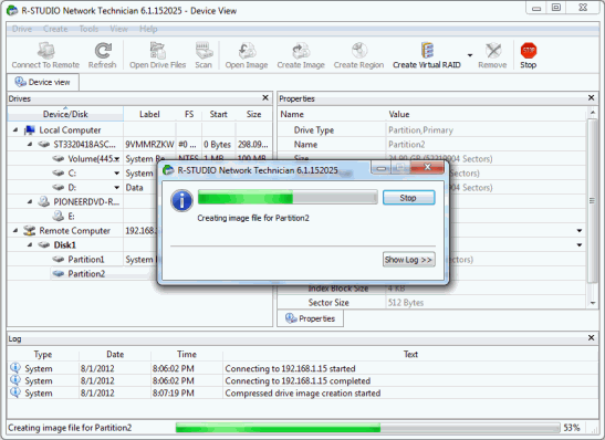 Data Recovery from Virtual Machines: Creating image
