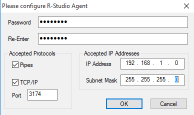 R-Studio Agent Configuration