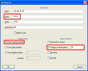 Finding RAID parameters: File pattern