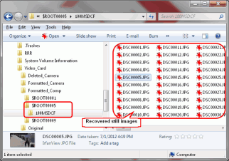 HD Video Recovery from SD cards: Video Recovery: Recovered AVF_INFO Folder and Files