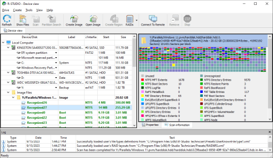 Scan results for the Windows 11 Disk created by Parallels Desktop for Mac